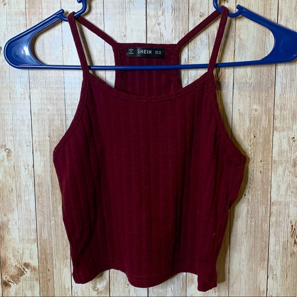 SHEIN Tops - SHEIN Ribbed Cropped Tank Top
